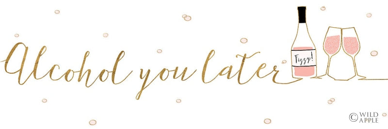 Reproduction of Underlined Bubbly IV by Veronique Charron - Wall Decor Art