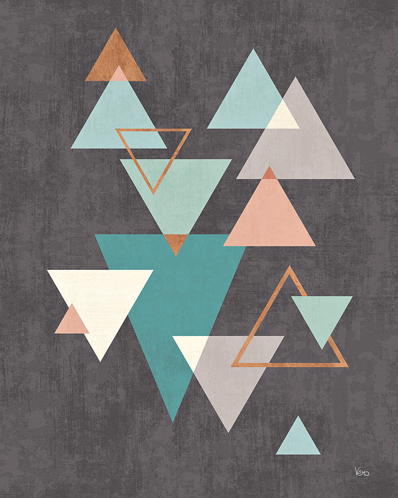 Reproduction of Abstract Geo II Black by Veronique Charron - Wall Decor Art