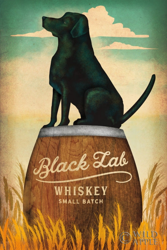 Reproduction of Black Lab Whiskey by Ryan Fowler - Wall Decor Art