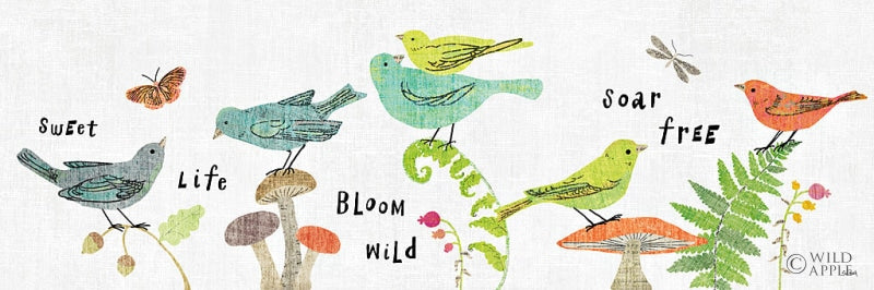 Reproduction of Wild Wings VIII by Sue Schlabach - Wall Decor Art