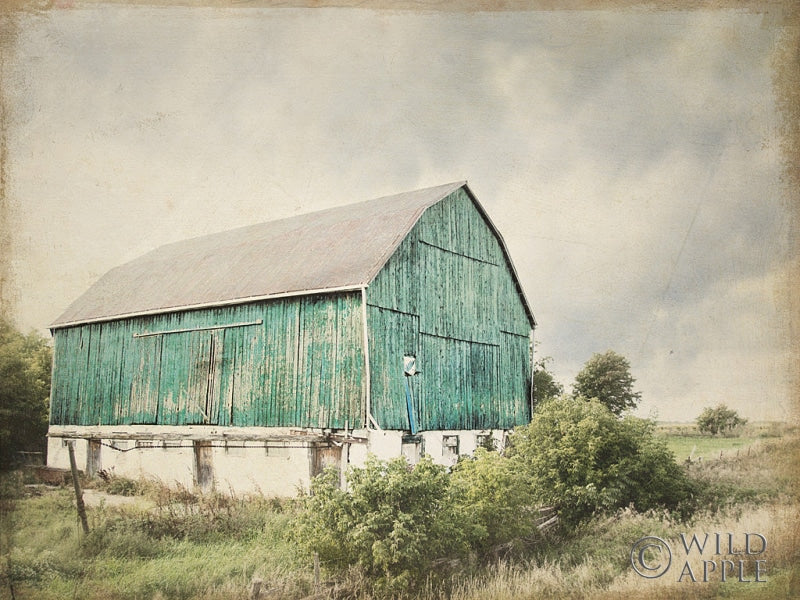 Reproduction of Late Summer Barn I Crop Vintage by Elizabeth Urquhart - Wall Decor Art