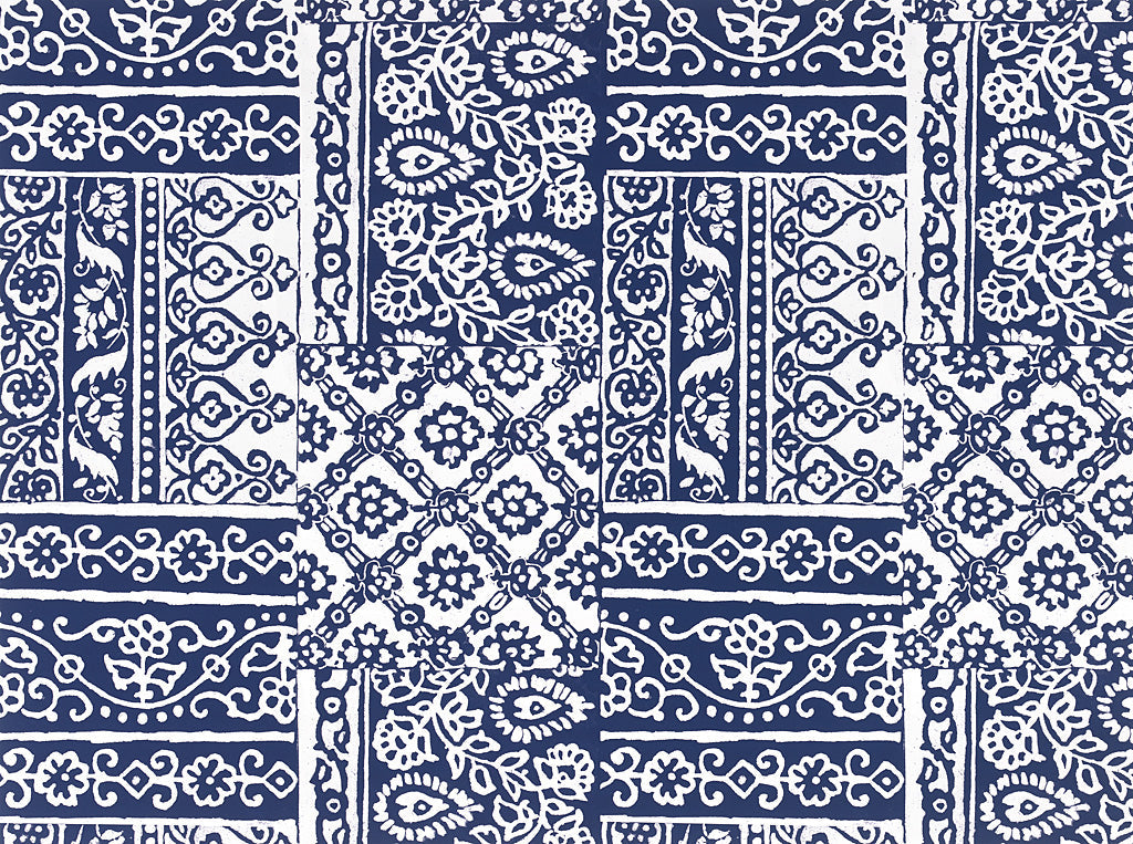 Reproduction of Garden Gate  Indigo by Wild Apple Portfolio - Wall Decor Art