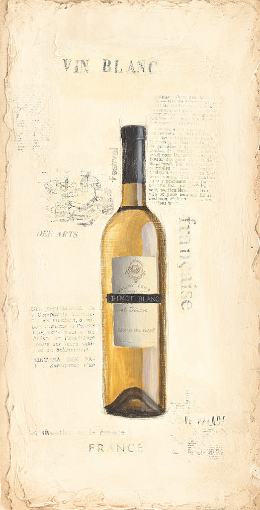 Reproduction of Vin Blanc by Emily Adams - Wall Decor Art