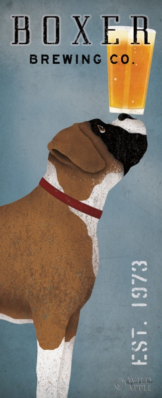 Reproduction of Boxer Brewing Company v2 by Ryan Fowler - Wall Decor Art