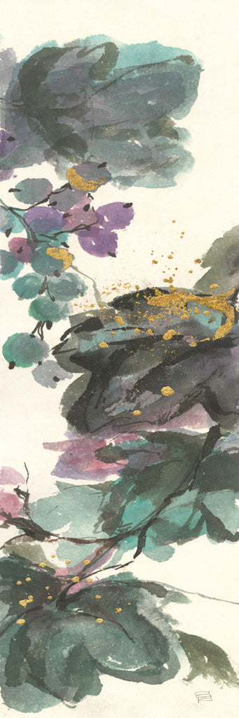 Reproduction of Amethyst Grape Panel I by Chris Paschke - Wall Decor Art