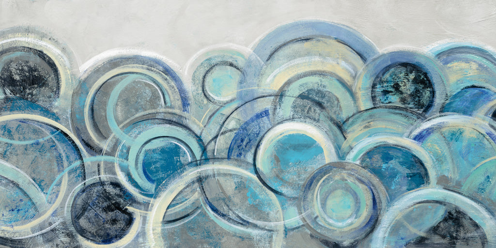 Reproduction of Variation Blue Grey Crop by Silvia Vassileva - Wall Decor Art