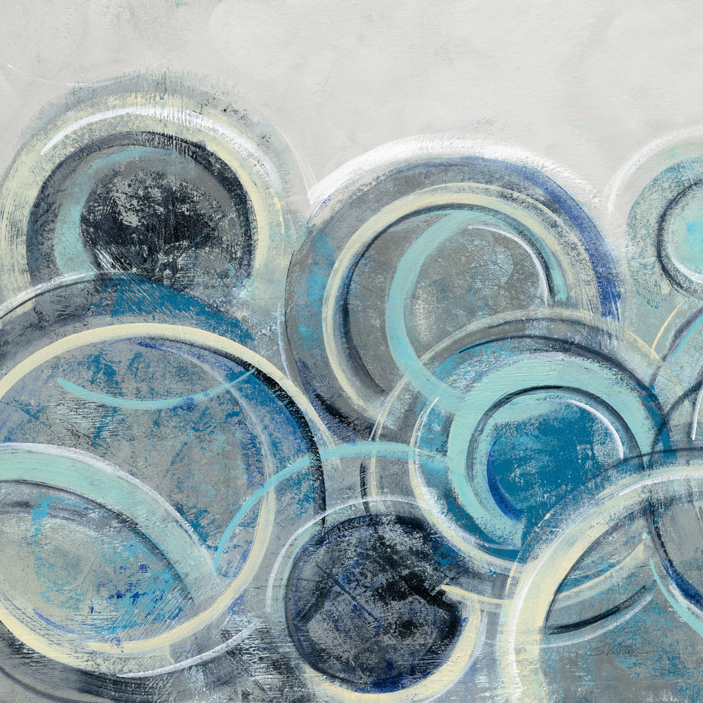 Reproduction of Variation Blue Grey II by Silvia Vassileva - Wall Decor Art