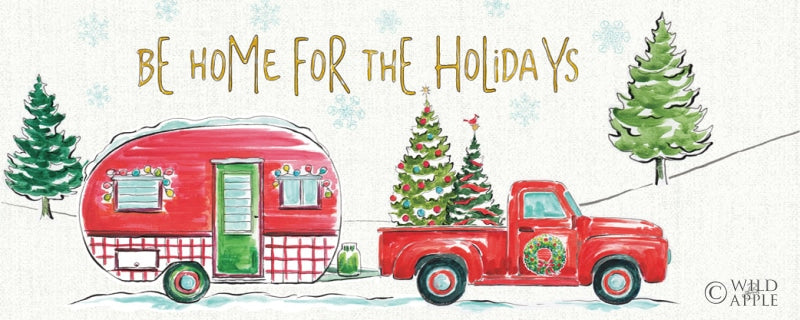 Reproduction of Christmas in the Country VII Crop by Daphne Brissonnet - Wall Decor Art