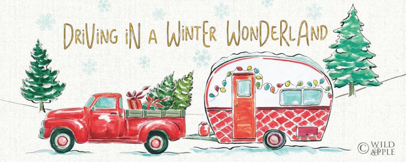 Reproduction of Christmas in the Country VIII Crop by Daphne Brissonnet - Wall Decor Art