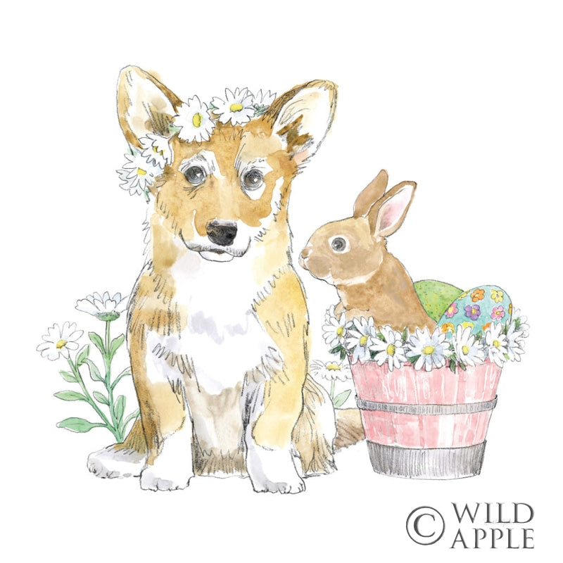 Reproduction of Easter Pups I by Beth Grove - Wall Decor Art