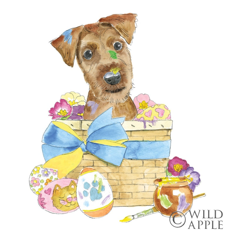 Reproduction of Easter Pups III by Beth Grove - Wall Decor Art