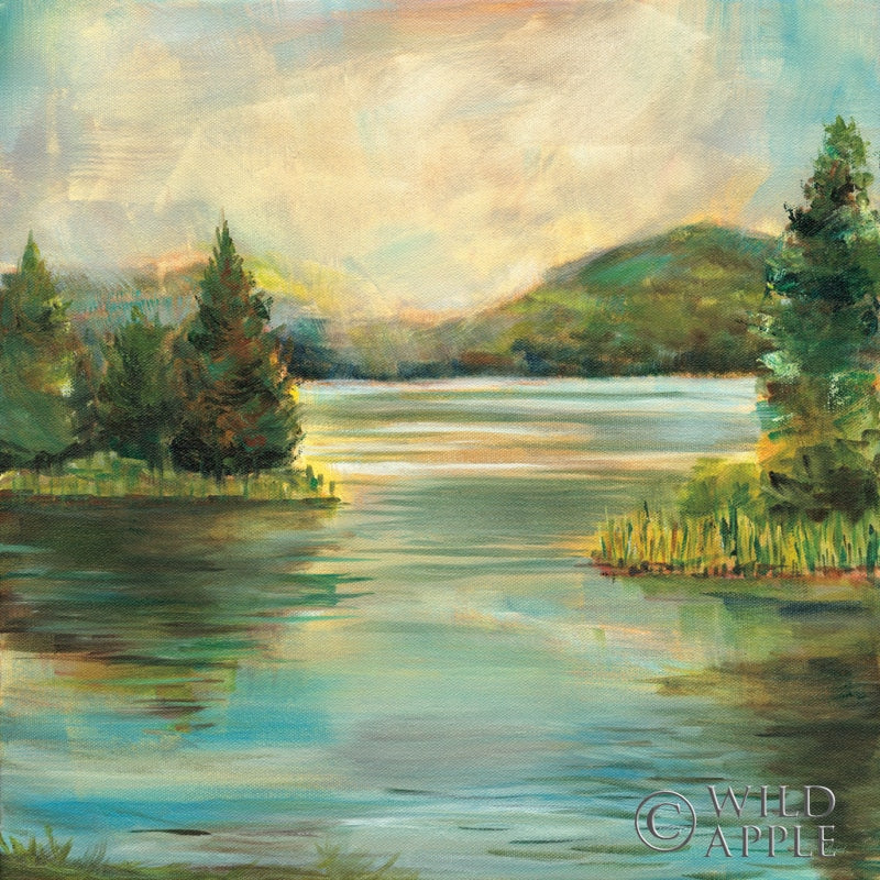 Reproduction of Silver Lake by Sue Schlabach - Wall Decor Art