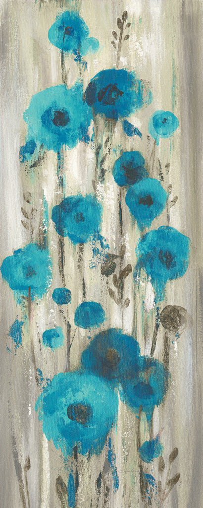 Reproduction of Roadside Flowers I Blue Crop by Silvia Vassileva - Wall Decor Art