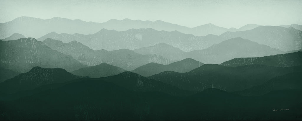 Reproduction of Green Mountains by Ryan Fowler - Wall Decor Art