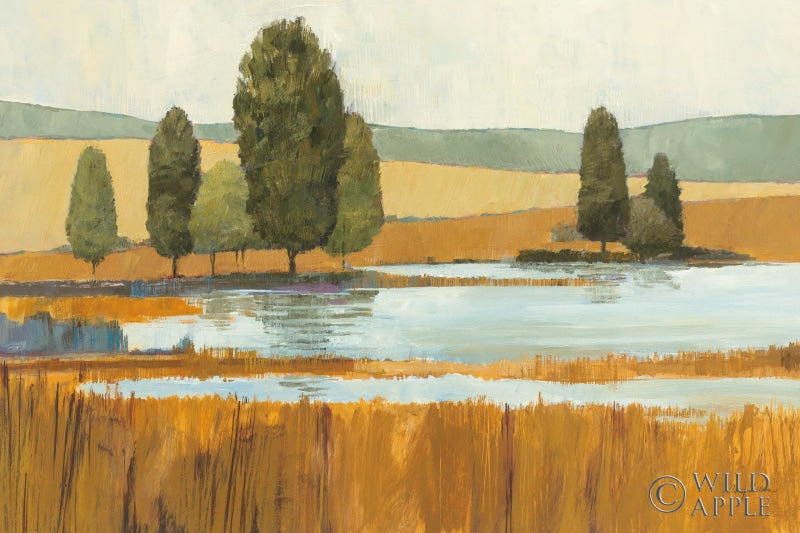 Reproduction of Amber Lake Yellow Field Crop by Avery Tillmon - Wall Decor Art