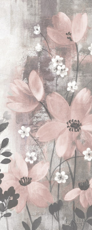 Reproduction of Floral Symphony Blush Gray Crop I by Silvia Vassileva - Wall Decor Art