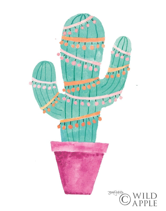 Reproduction of A Very Cactus Christmas II by Jenaya Jackson - Wall Decor Art