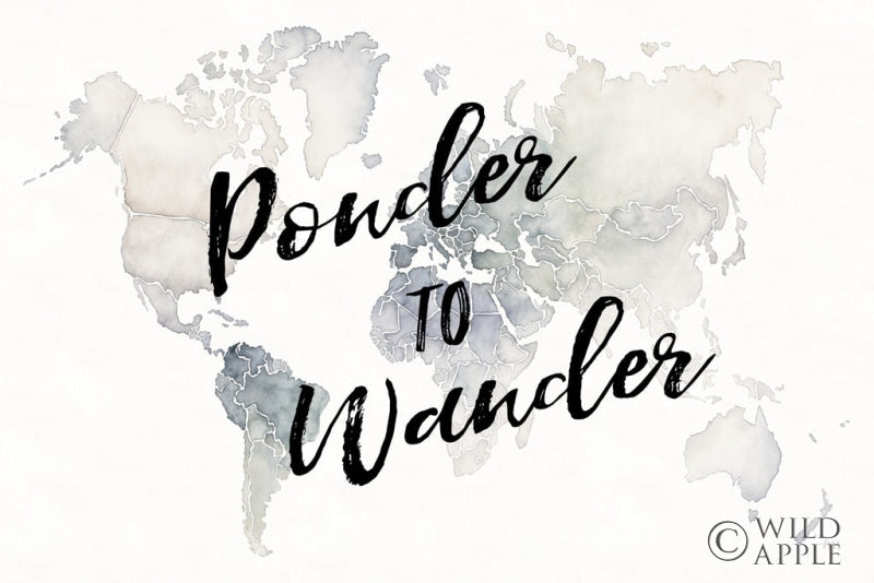 Reproduction of Watercolor Wanderlust Ponder by Laura Marshall - Wall Decor Art