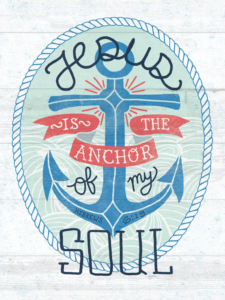 Reproduction of My Captain II Shiplap by Mary Urban - Wall Decor Art