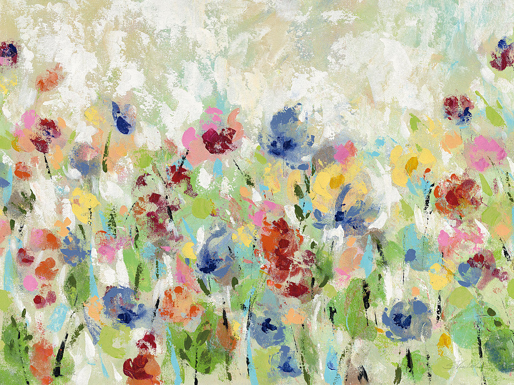 Reproduction of Springtime Meadow Flowers Crop by Silvia Vassileva - Wall Decor Art
