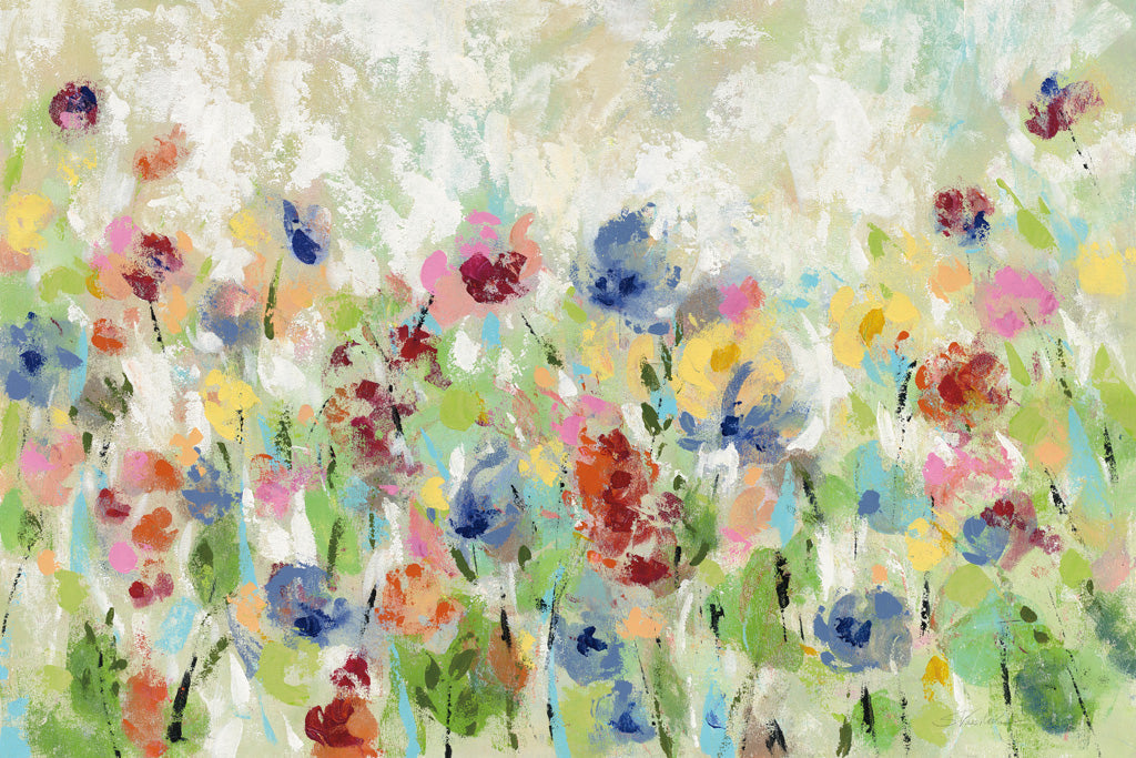 Reproduction of Springtime Meadow Flowers by Silvia Vassileva - Wall Decor Art