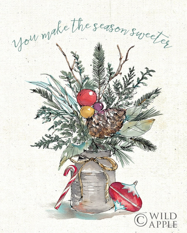 Reproduction of Seasonal Charm II by Anne Tavoletti - Wall Decor Art