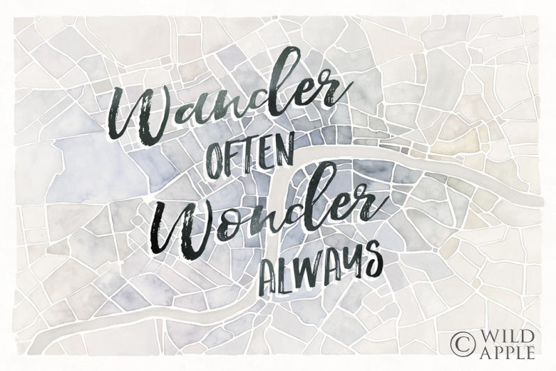 Reproduction of Watercolor Wanderlust London Adventure by Laura Marshall - Wall Decor Art