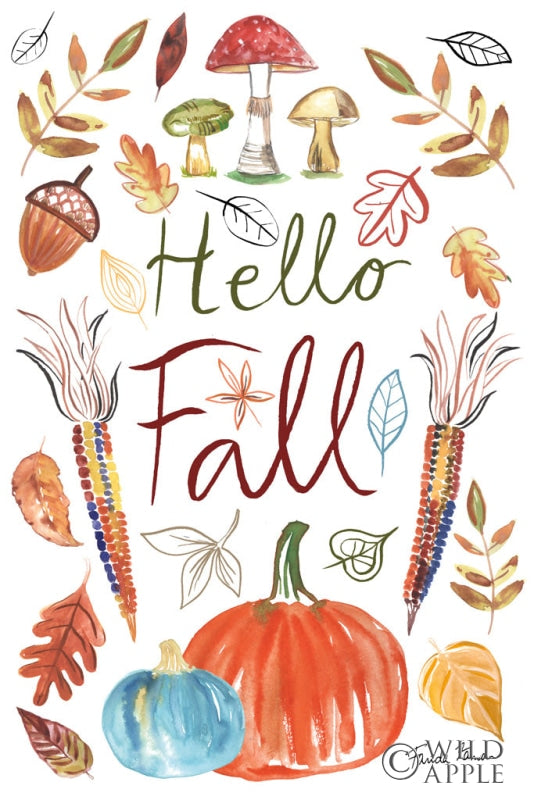 Reproduction of Hello Fall I by Farida Zaman - Wall Decor Art