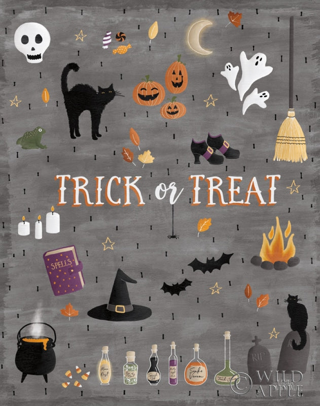 Reproduction of Haunted Halloween III Vertical by Laura Marshall - Wall Decor Art