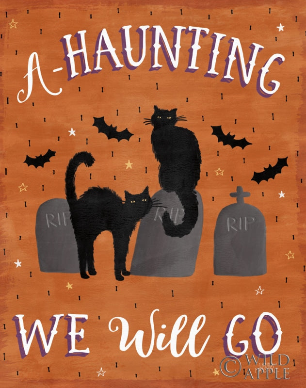 Reproduction of Haunted Halloween V Vertical by Laura Marshall - Wall Decor Art