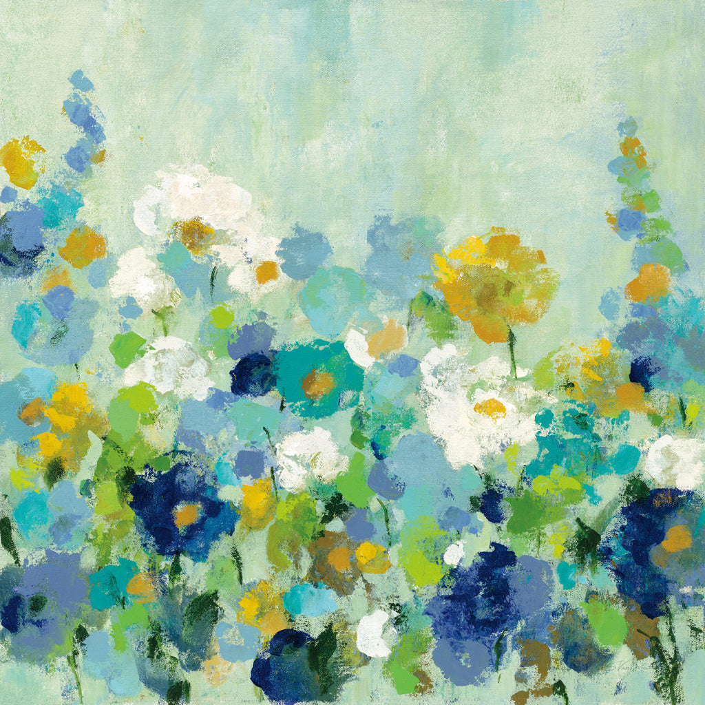 Reproduction of Midsummer Garden White Flowers by Silvia Vassileva - Wall Decor Art