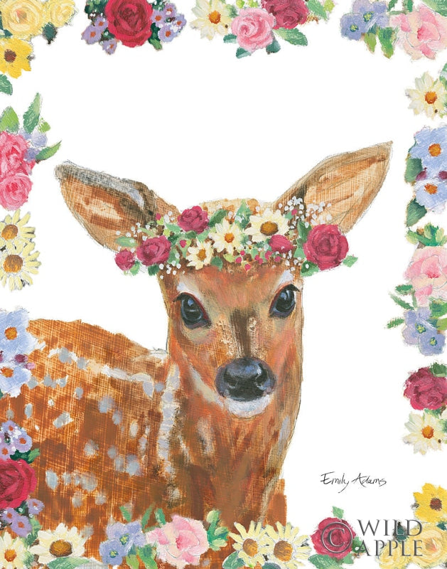 Reproduction of Flower Friends III by Emily Adams - Wall Decor Art