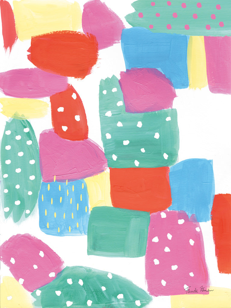 Reproduction of Happy II by Farida Zaman - Wall Decor Art