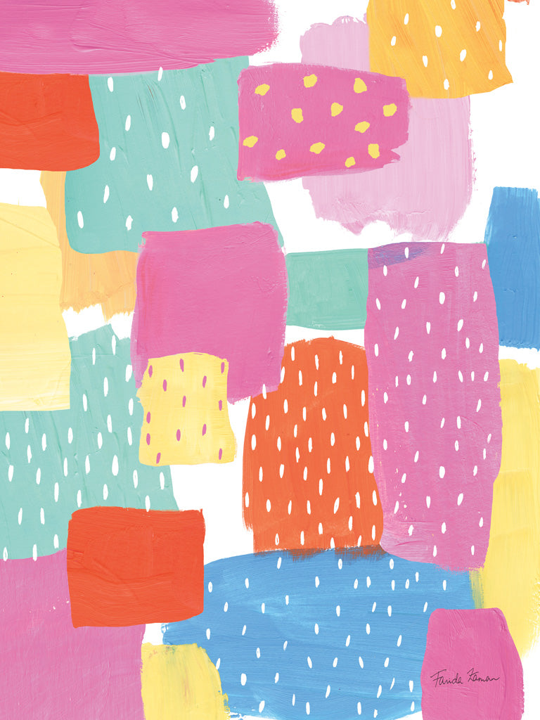 Reproduction of Happy III by Farida Zaman - Wall Decor Art