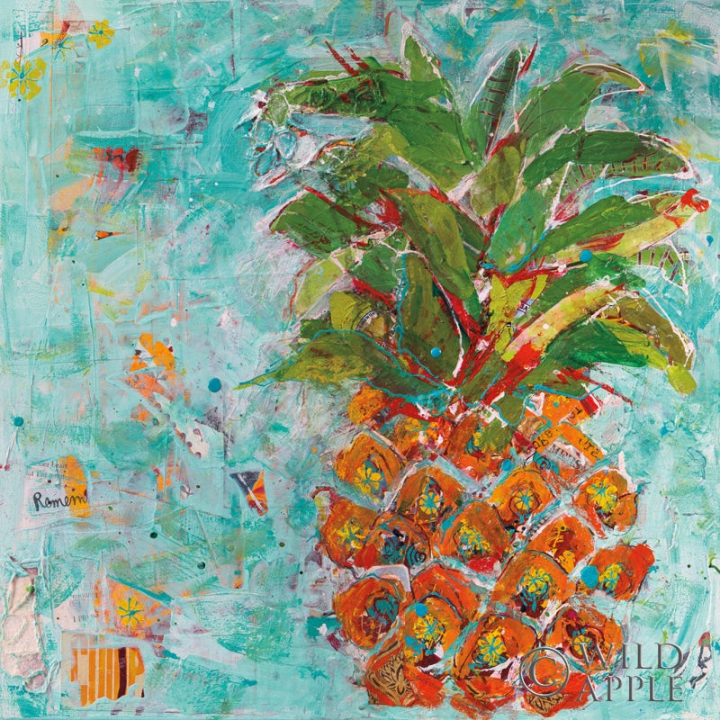 Reproduction of Pineapple by Kellie Day - Wall Decor Art