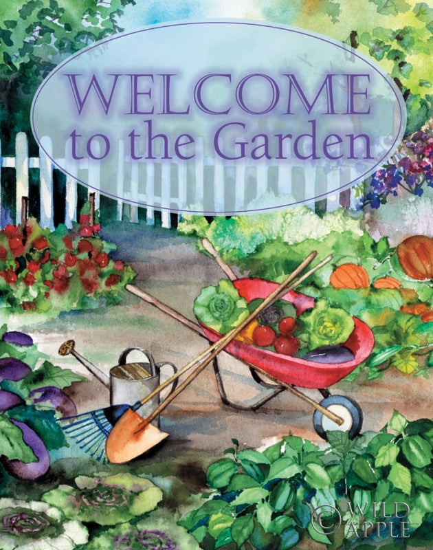 Reproduction of Welcome Garden by Kathleen Parr McKenna - Wall Decor Art