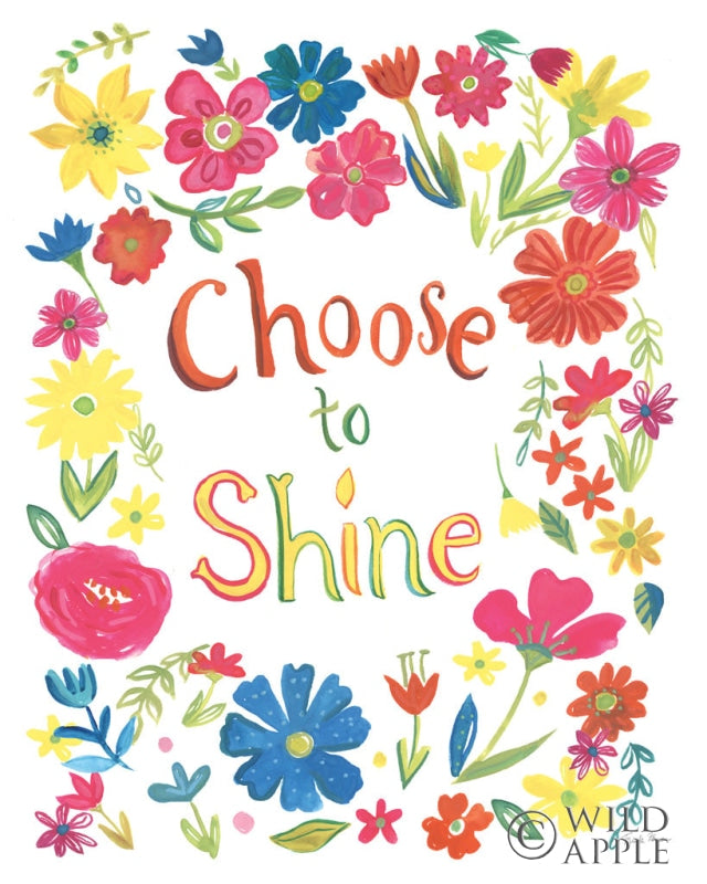 Reproduction of Floral Quote IV by Farida Zaman - Wall Decor Art