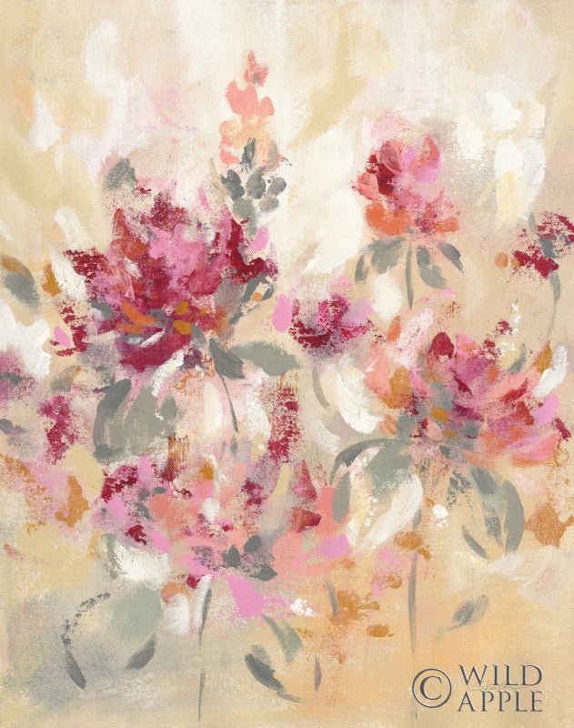 Reproduction of Floral Reflections I by Silvia Vassileva - Wall Decor Art