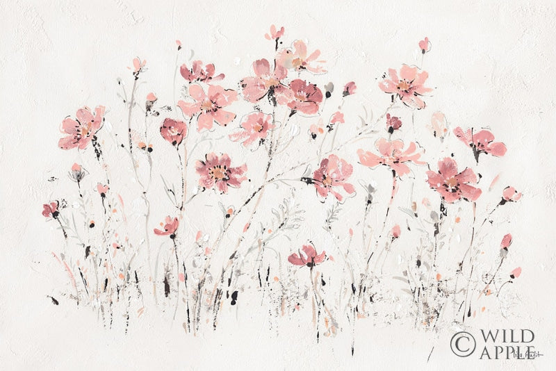 Reproduction of Wildflowers I Pink by Lisa Audit - Wall Decor Art
