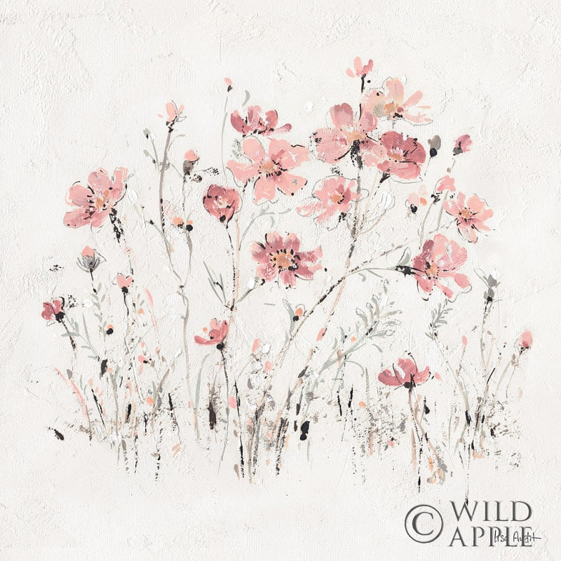 Reproduction of Wildflowers II Pink by Lisa Audit - Wall Decor Art