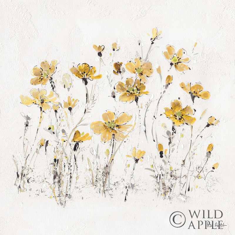Reproduction of Wildflowers III Yellow by Lisa Audit - Wall Decor Art
