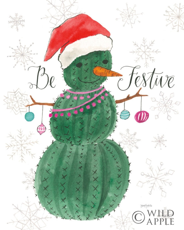 Reproduction of A Very Cactus Christmas I Be Festive by Jenaya Jackson - Wall Decor Art