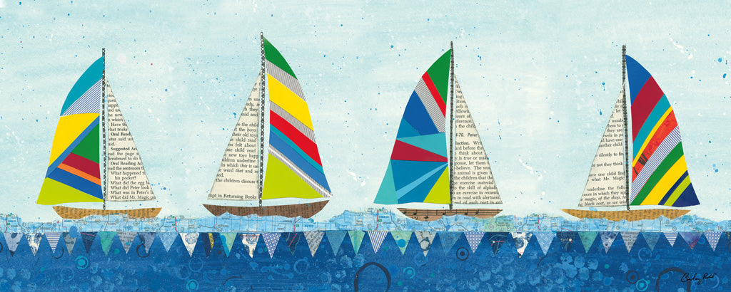 Reproduction of Rainbow Spinnakers V by Courtney Prahl - Wall Decor Art