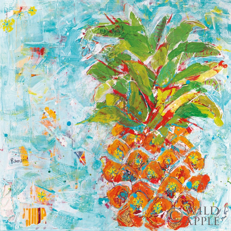 Reproduction of Pineapple Bright by Kellie Day - Wall Decor Art