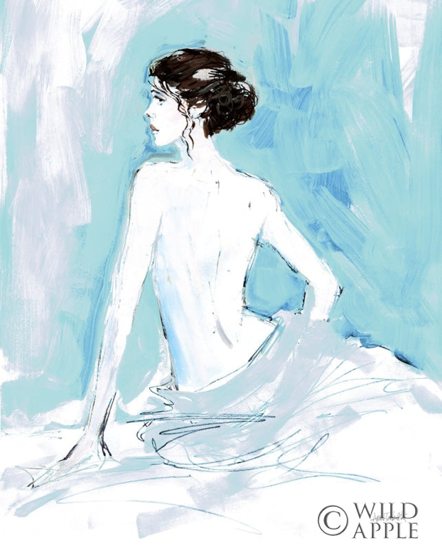 Reproduction of Nude II Blue by Anne Tavoletti - Wall Decor Art