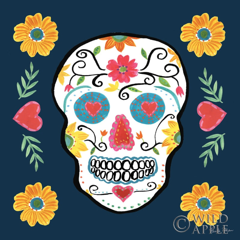 Reproduction of Day of the Dead IV by Farida Zaman - Wall Decor Art
