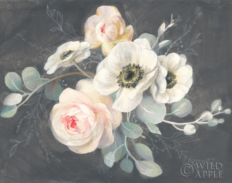 Reproduction of Roses and Anemones Crop by Danhui Nai - Wall Decor Art