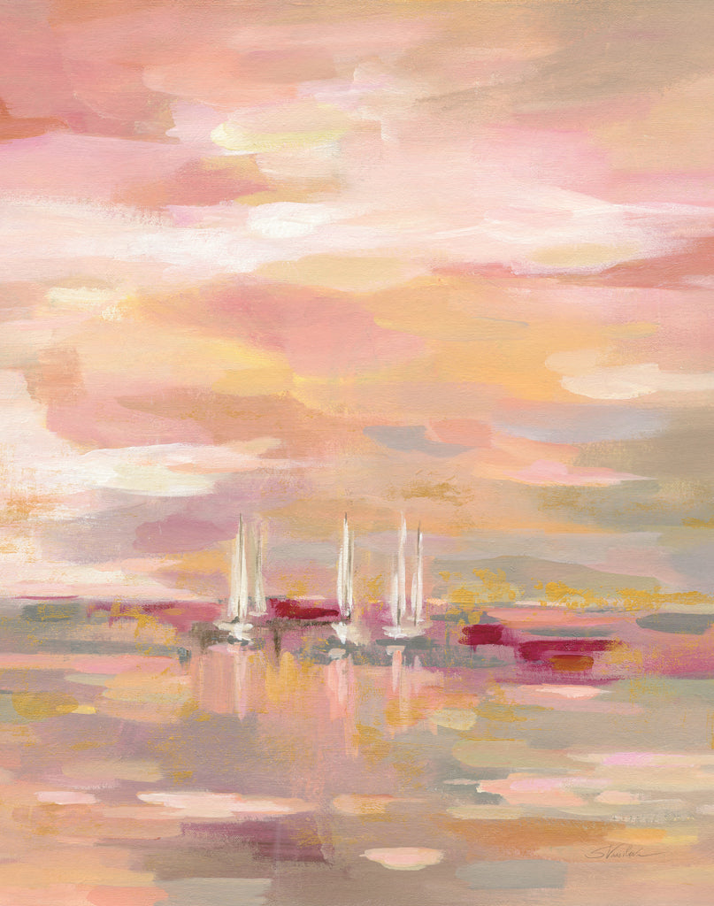 Reproduction of Crimson Waves Crop by Silvia Vassileva - Wall Decor Art