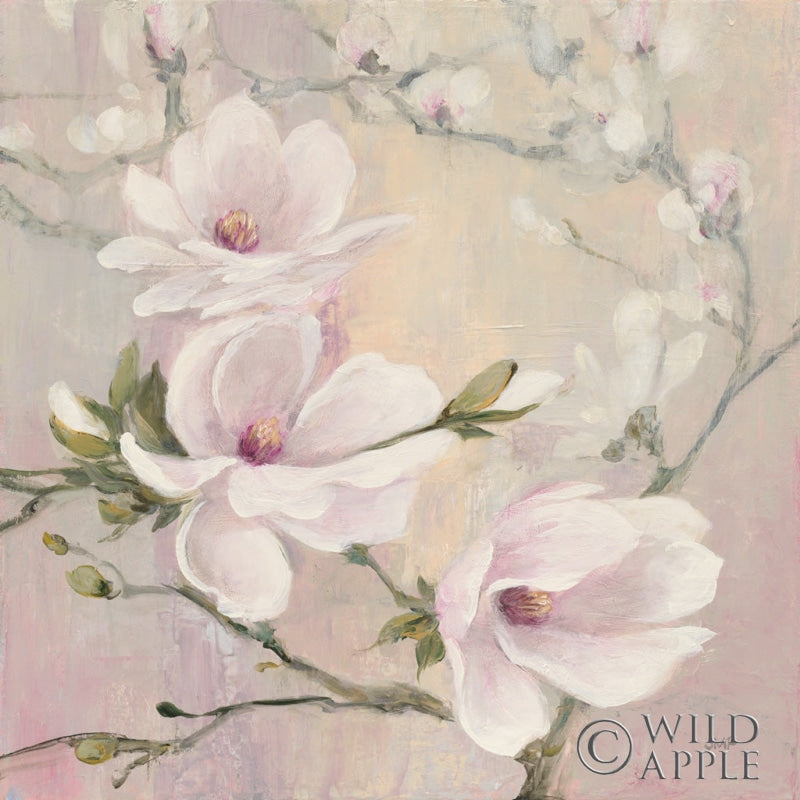 Reproduction of Blushing Magnolias by Julia Purinton - Wall Decor Art