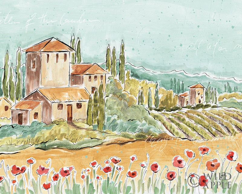 Reproduction of Tuscan Breeze I No Grapes by Daphne Brissonnet - Wall Decor Art